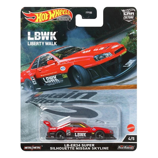 Hotwheels Car Culture Mountain Drifters LB-ER34 Super Silhouette Nissan Skyline