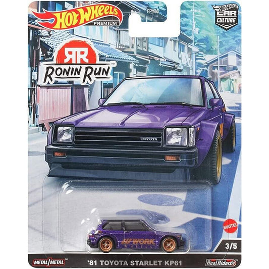 Hotwheels Car Culture Ronin Run '81 Toyota Starlet KP61